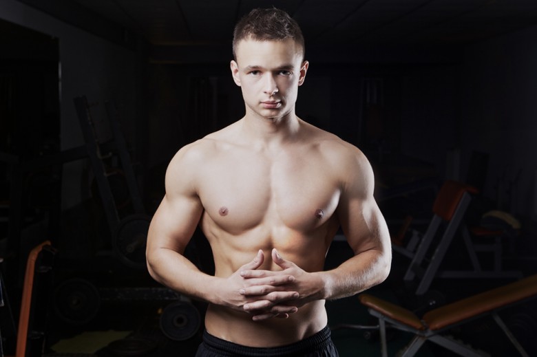 portret sportowca siłownia